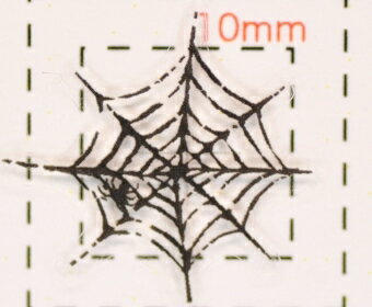 蜘蛛の巣 デザイン【ロックネイルシール】（2）/1シート4枚入 1