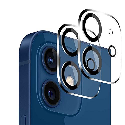 2枚入り・最新改良】 iPhone 12 Mini カメラフィルム TCOLL iPhone 12 Mini 5.4 インチ 2眼レンズ保護フィルム 黒縁取り 露出オーバー防止 【3D凹面遮光設計】 高透過率 貼り付け簡単 スクラッ…