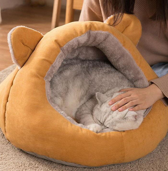 キャットハウス ペット用品 犬猫　もこもこ 無地 防寒冬 ペットベッド ふわふわ 暖か 猫ベッド 寝袋 室内用 冬用 もぐりこみ 犬用品 防寒 キャットベッド おしゃれ 猫用ベッド北欧 おしゃれ あったか もちもち クッション ペット用寝袋 ふわふわ キャット 防寒猫ベッド