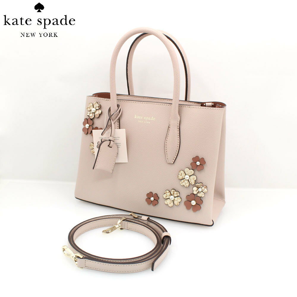 【レディース】ケイトスペード KateSpade サッチェル レザー フラワーモチーフ Eva WKRU6122