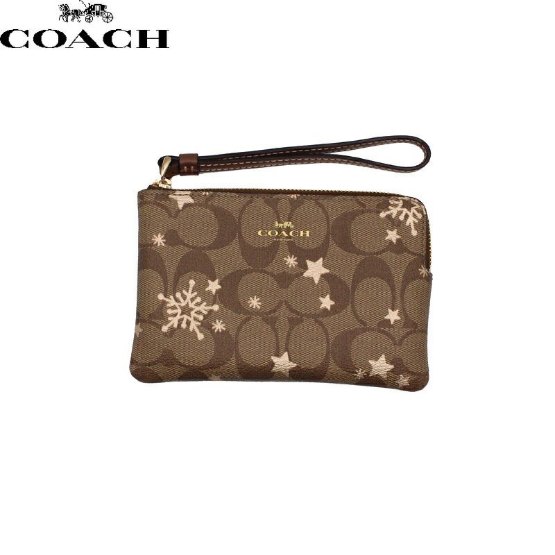 【レディース】コーチ COACHポーチシグネチャー キャンパス スター＆スノーCN756 IMWD9