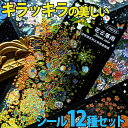 最短当日出荷◆シール ステッカー きらきら ホログラム 12種セット 花 フラワーバラ チューリップ アジサイ ラベンダー ローズ 蝶 花束 ご褒美 スケジュー...