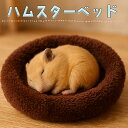 最短当日出荷◆ハムスター 鳥 インコ リス フクロモモンガ ペット 小動物 ハウス ベッド 家 小屋 寝床 隠れ家 おうち クッション ブラウン ふわふわ もこ...