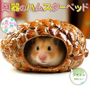 【P5倍!!】最短当日出荷◆ゴールデン ハムスター キンクマ 鳥 インコ リス ペット 小動物 陶器 ひんやり 夏 ハウス ベッド 家 小屋 寝床 隠れ家 おうち 松ぼっくり 木の実 型 形 暑さ 対策 涼しい 冷却 涼感 お城 ブラウン 木 アニマル