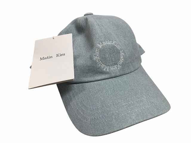 Martin Kim/マーティンキム キャップ MACARON LOGO サイズ : F(フリー) ペールブルー【中古】