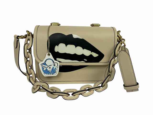 COACH - COACH / コーチ 3WAY ショルダーバッグ トム・ウェッセルマン COACH ×TOM CA123 ベージュ【中古】