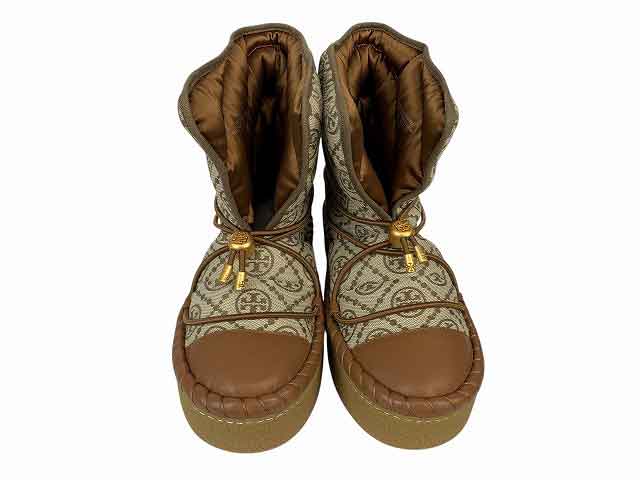 TORY BURCH / トリーバーチ ジャカードスノーブーツ ショートブーツ レディース サイズ : 8・1/2 ベー..
