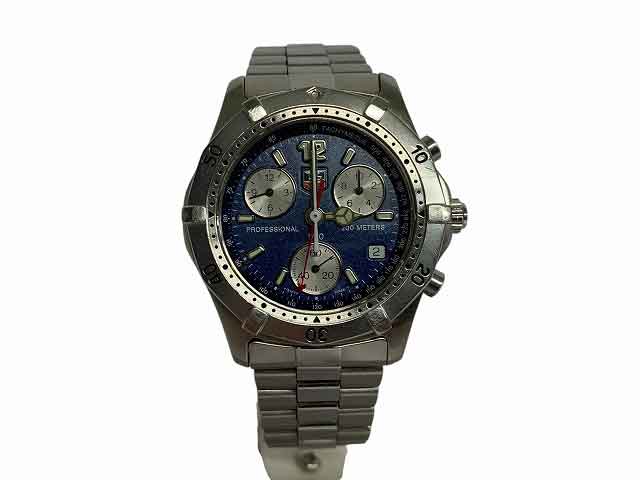 TAG Heuer / タグ・ホイヤー Classic 2000 CK1112 クラシック2000 クロノグラフ クォーツ メタルベルト メンズ 文字盤ブルー【中古】