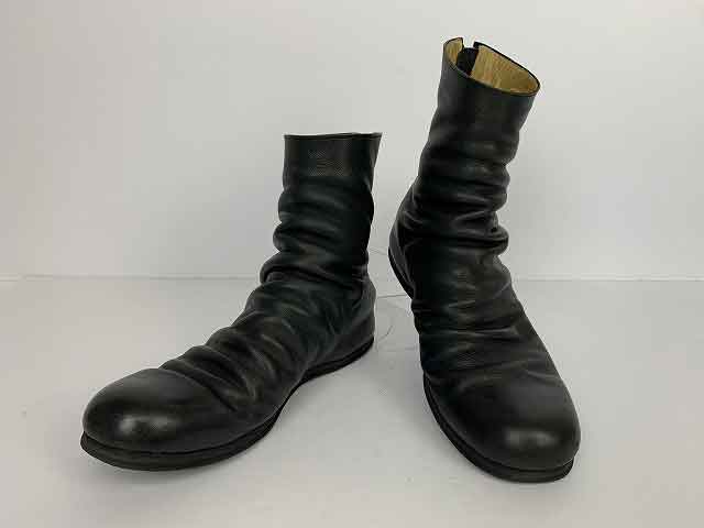 Other - The Viridi-anne / ザ・ヴィリジアン バックジップドレープブーツ 本革 インヒール Vibramソール 約26~26.5cm サイズ : 1 ブラック【中古】