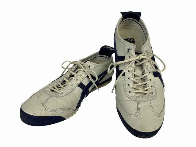 ONITSUKA TIGER / オニツカタイガー スニーカー メキシコ66 1183A872 レザー サイズ : 24.5cm スニーカー ホワイト/ネイビー【中古】