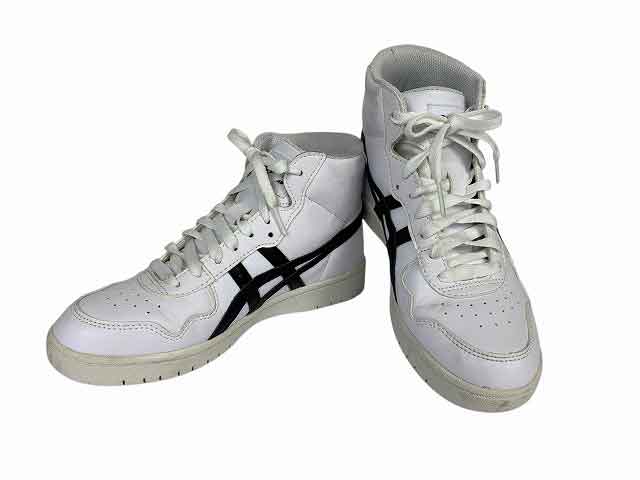 ASICS ハイカットシューズ ホワイト/ターコイズ ASICS 【サイズ交換送料無料】ホワイト×ネイビー×ターコイズ