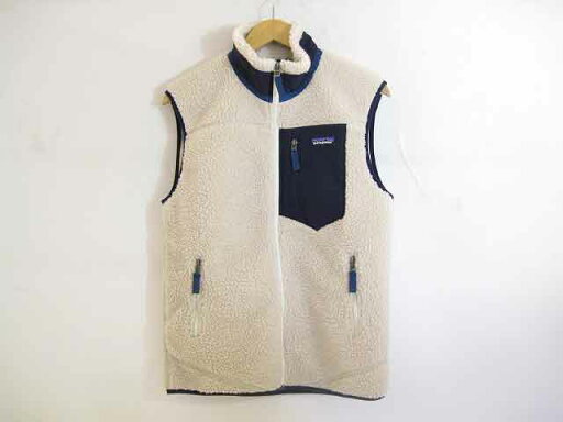 PATAGONIA / パタゴニア クラシックレトロX フリース ベスト 23048FA19 アイボリー メンズ サイズ : S【中古】 PATAGONIA / パタゴニア クラシックレトロX フリース ベスト 23048FA19 アイボリー メンズ サイズ : S【中古】