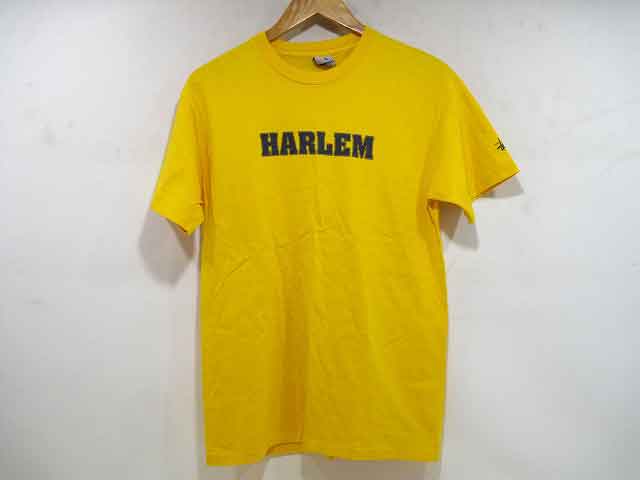 STUSSY / ステューシー 銀タグ HARLEM ハーレム プリントTシャツ OLD USA製 メンズ サイズ : M イエロー【中古】