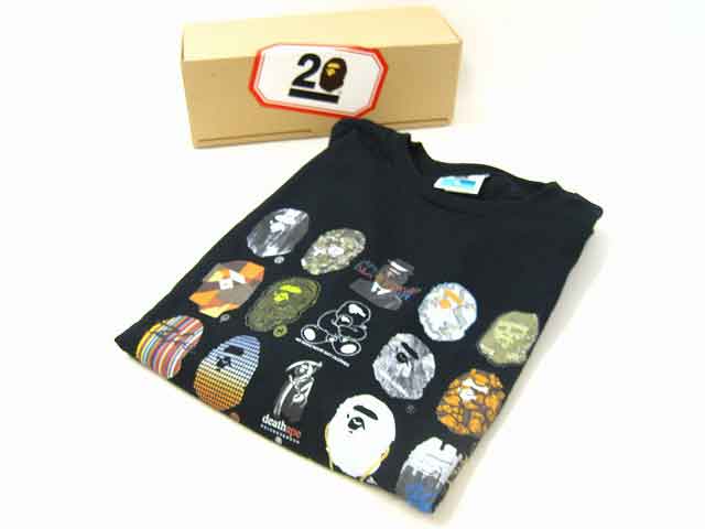 A BATHING APE / ア・ベイシング・エイプ 20TH NW20 DESIGNS 20周年記念Tシャツ ユニセックス サイズ : XL ブラック
