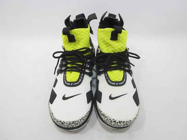 NIKE×ACRONYM/ナイキ×アクロニウム AIR PREST MID AH7823-100 エアプレスト ミッド メンズ サイズ : 26cm スニーカー 白黒【中古】