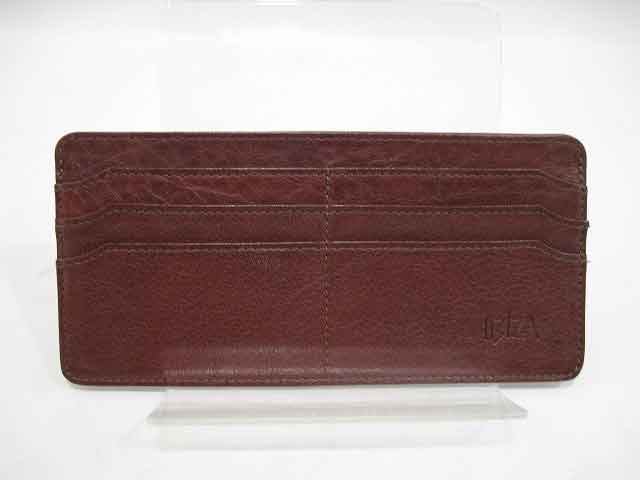 IBIZA / イビザ インナーカードケース 長財布用 札入れあり 茶色【中古】