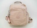 KIPLING / キプリング ミニリュック バックパック ゴリラチャーム付 ナイロン レディース 薄いピンク【中古】