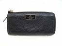 kate spade / ケイトスペード ラウンドファスナー 長財布 ウォレット レディース ブラック【中古】