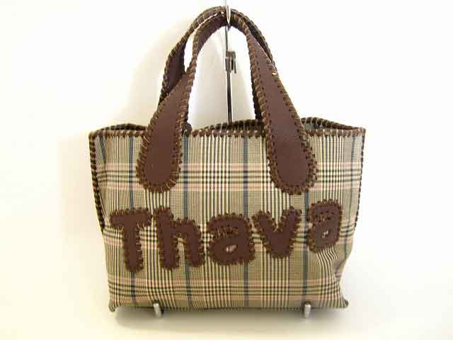 Samantha Thavasa / サマンサタバサ トートバッグ グレンチェック 2WAYバッグ レディース ブラウン【中古】