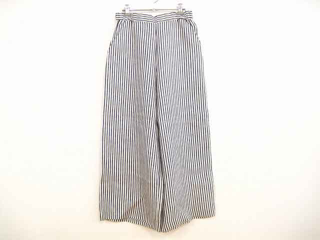 LEILIAN / レリアン GARAOCRUZ 麻 リネン ストライプ柄 レディース サイズ : 11 ブルー系【中古】