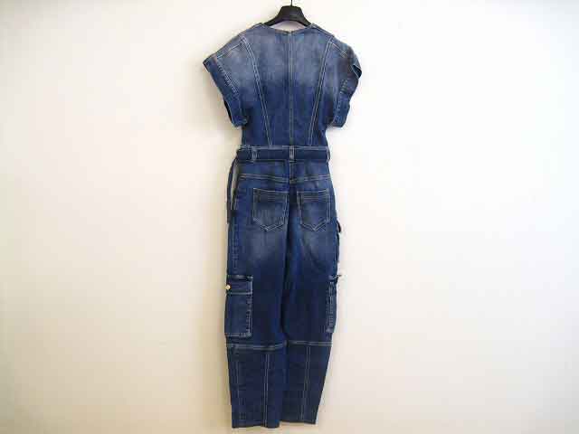 ELISABETTA FRANCHI/エリザベッタ フランチ デニムオールインワン レディース サイズ : 40 ブルー【中古】
