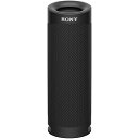 ソニー ワイヤレスポータブルスピーカー SRS-XB23 : 防水/防塵/防錆/Bluetooth/PCスピーカーにも /2台つなげてステレオペア可能/ 重低音モデル/マイク付き/ 最大12時間連続再生 2020年モデル / ブラック SRS-XB23(2)