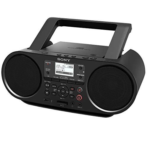 楽天MONOPARKソニー CDラジオ Bluetooth/FM/AM/ワイドFM対応 語学学習用機能 電池駆動可能 ブラック ZS-RS81BT