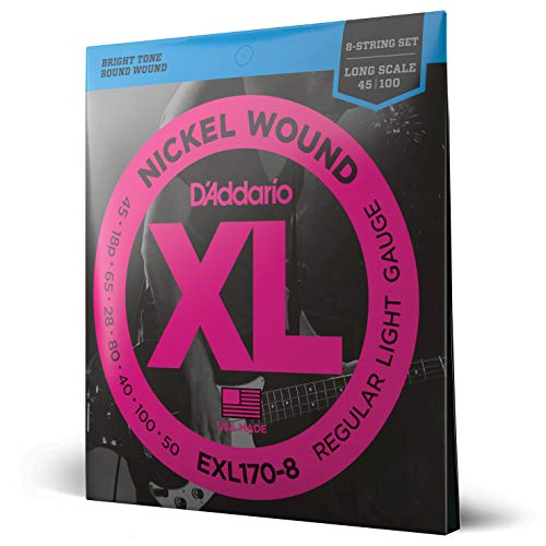 D Addario ダダリオ ベース弦 ニッケル Long Scale 8弦 .018-.100 EXL170-8 国内正規品