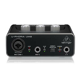 ベリンガー 2入力2出力 USBオーディオインターフェース ブラック 1-Channel UM2 U-PHORIA