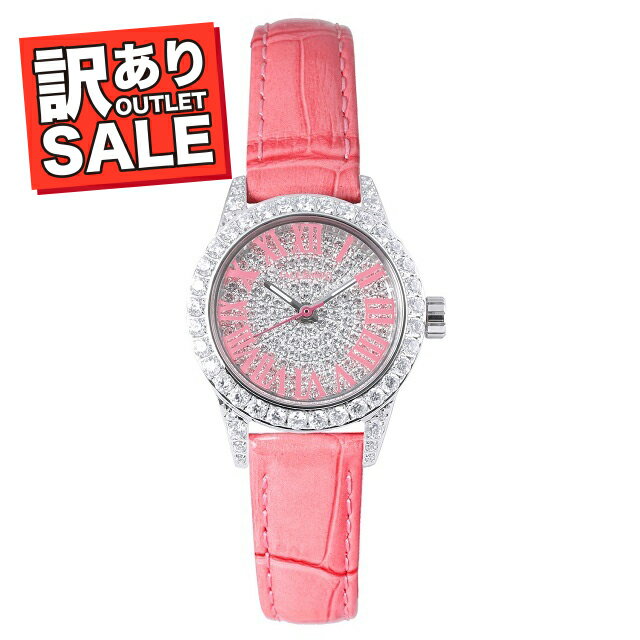 楽天MONOMALL（50％OFF）（半額セール） 訳ありセール わけあり 腕時計 レディース スワロフスキー フェイスアワード Grace-P ピンク