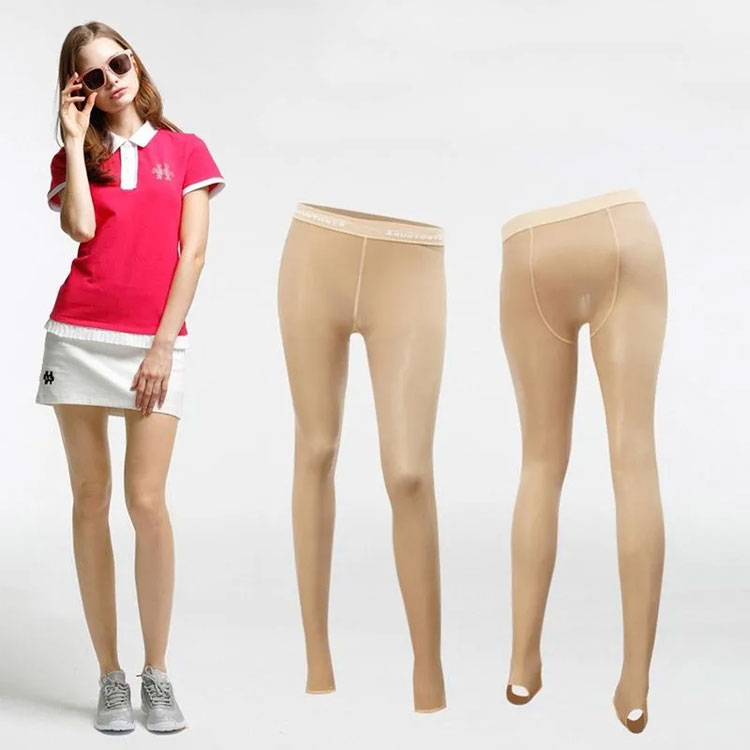 アウトドア uvカット ゴルフ 夏 吸汗速乾 インナー ベージュ ストッキング ラッシュトレンカ ガード 送料無料 レディース 速乾 冷感 紫外線対策UVカット ストッキング レギンス トレンカ ゴルフウェア