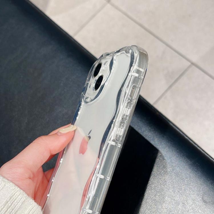 送料無料 スマホケース うねうね なみなみ クリア iphone14 Pro max iphone13 13pro iphone12 12pro iphone11 フレーム ハート シェルカバー ケース クリア 透明 iphone11 XR Xs Max 8Plus 7ケース ウェーブ スマホケース ケース シリコン 韓国