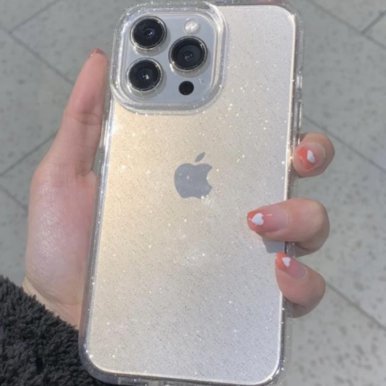 送料無料 iphone 14 13 Pro max ケース クリア 透明 キラキラ iphone14 Pro max iphone 13 13pro iphone12 12pro 11 フレーム 耐衝撃 カバー iphone13 ケース iphone11 スマホケース シンプル ケース シリコン 韓国 白 ホワイト