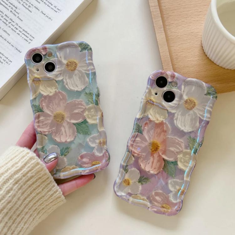 iPhoneケース 花柄 うねうね なみなみ iphone14 iphone13pro max iphone12 韓国 シリコン 耐衝撃 かわいい スマホケース ウェーブ ケース 可愛い おしゃれ SNS 大人かわいい 女子 送料無料