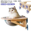 ペット用 猫 吸盤型 窓 猫用 宇宙船 木製 ハンモック ベッド 強力吸盤 耐荷重 30kg 猫ベッド 半球 透明 窓 壁 取り付けタイプ 吸盤ハンモック 猫 ...