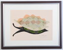 【作家名】白駒一樹【作品名】Butterfly garden 抽象画 絵画 モダンアート ナチュラルモダン 木版画 シルクスクリーン 版画 額付き 国内送料無...