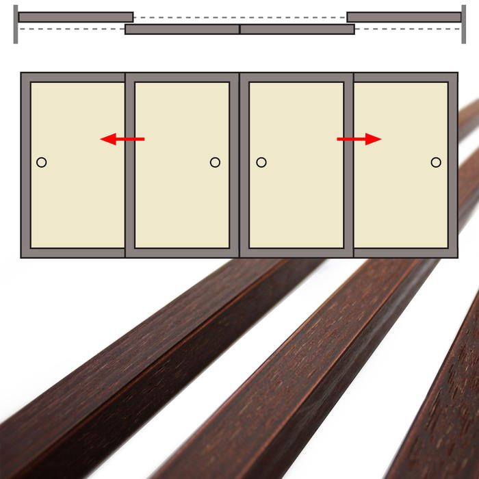 襖枠 ふすまわく 襖縁 ふすまぶち 新目起仕上げ 4枚引き違い 高さ2150mmセット 襖四枚分16本組 【受注生産商品】【返品不可】 国内の自社工場で作られたハイグレードな商品です