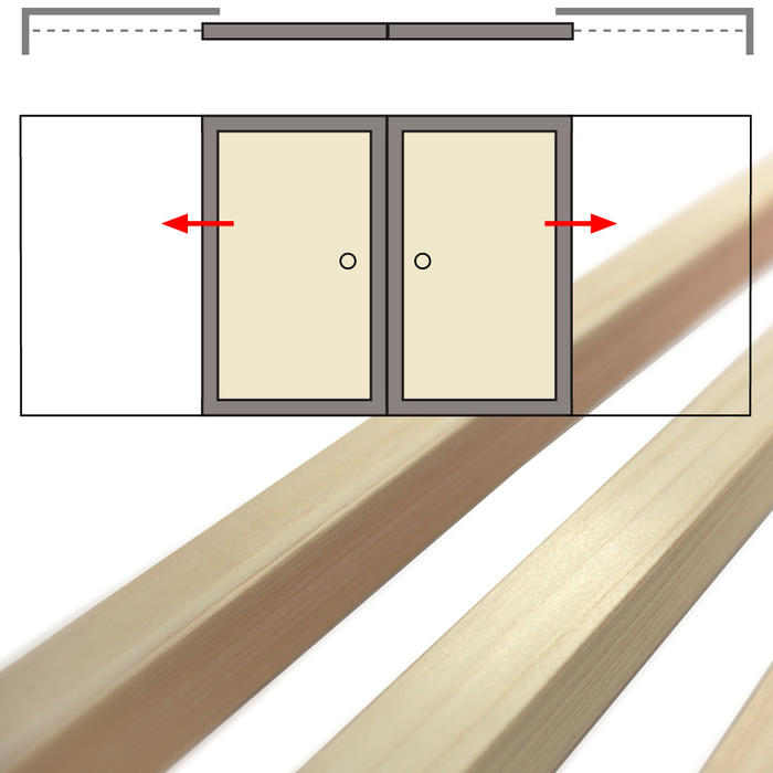 襖枠 ふすまわく 襖縁 ふすまぶち ヒノキ 2枚引分け　高さ2150mmセット　襖二枚分8本組 国内の自社工場で作られたハイグレードな商品です