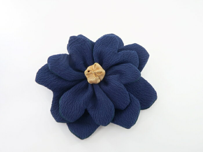 本藍染シルクコサージュ 日本製 国産 コサージュ ジャパンブルー 藍染 本藍染 天然灰汁発酵建 藍秀 フォーマル カジュアル 入学式 卒業式 レディース 贈答品...