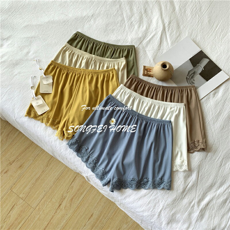 ペチコート ペチパンツ レース リブ インナーパンツ 透け 防止 レディース シンプル フリーサイズ ルームウエア ナチュラル マラソン ポッキリ RC