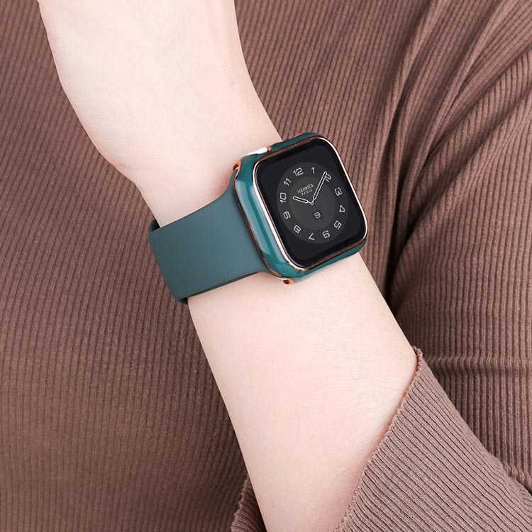 m-Richの40mm アップルウォッチカバー 38mm apple 44mm 45mm 42mm 41mm シリーズ7 メッキ加工 44mm 保護ケース se 6 5 4 3 2 1 保護カバー 耐衝撃 薄型 watchケース｜アングル3