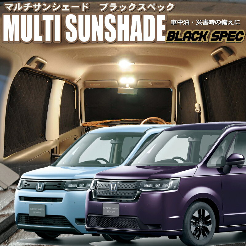 zeosマルチサンシェード・ブラックスペック　ステップワゴン【RP6/RP7/RP8】10枚セット