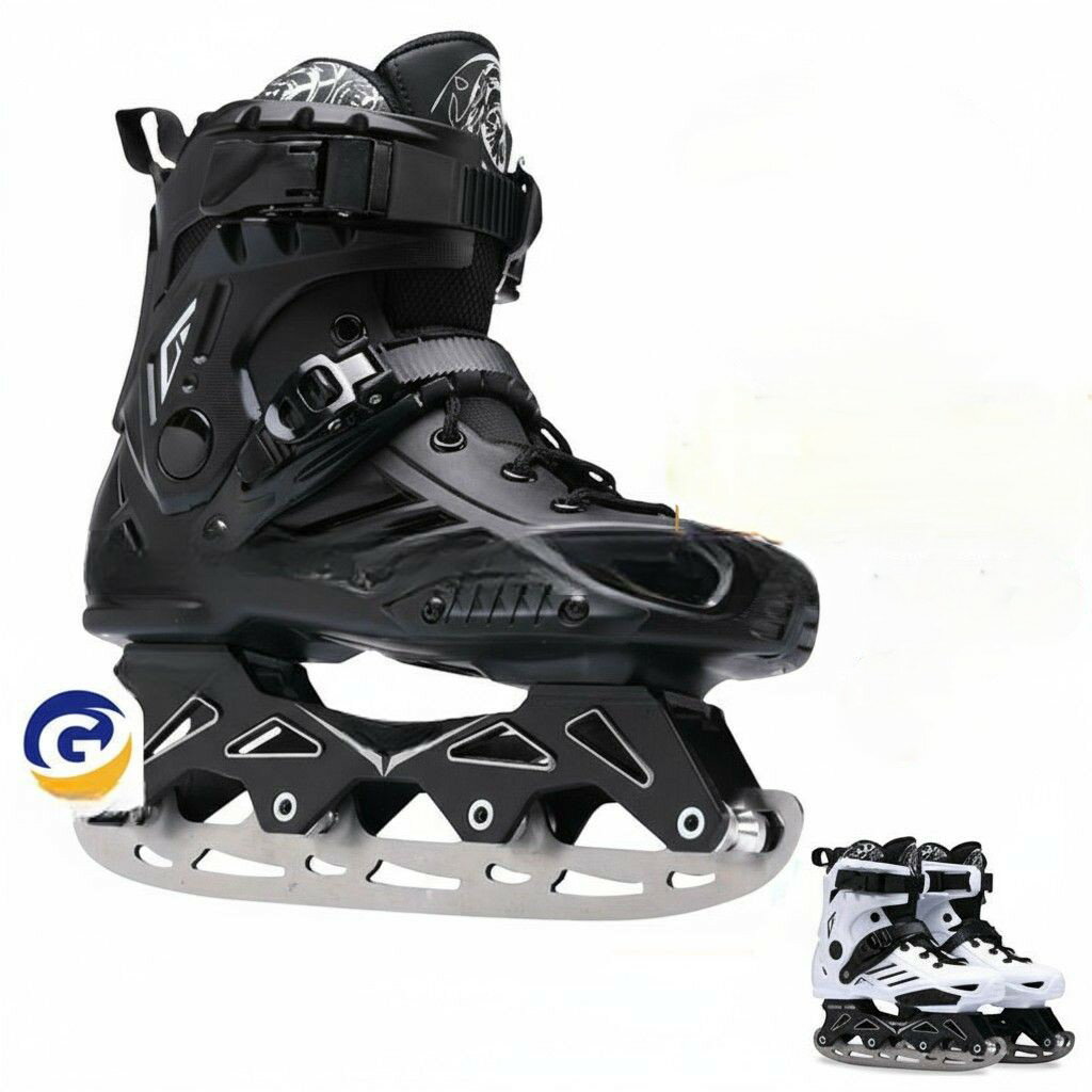 アイスホッケー靴 ローラースケート スケート 靴 フィギュア シューズ エッジカバー付き 研磨済み キッ..