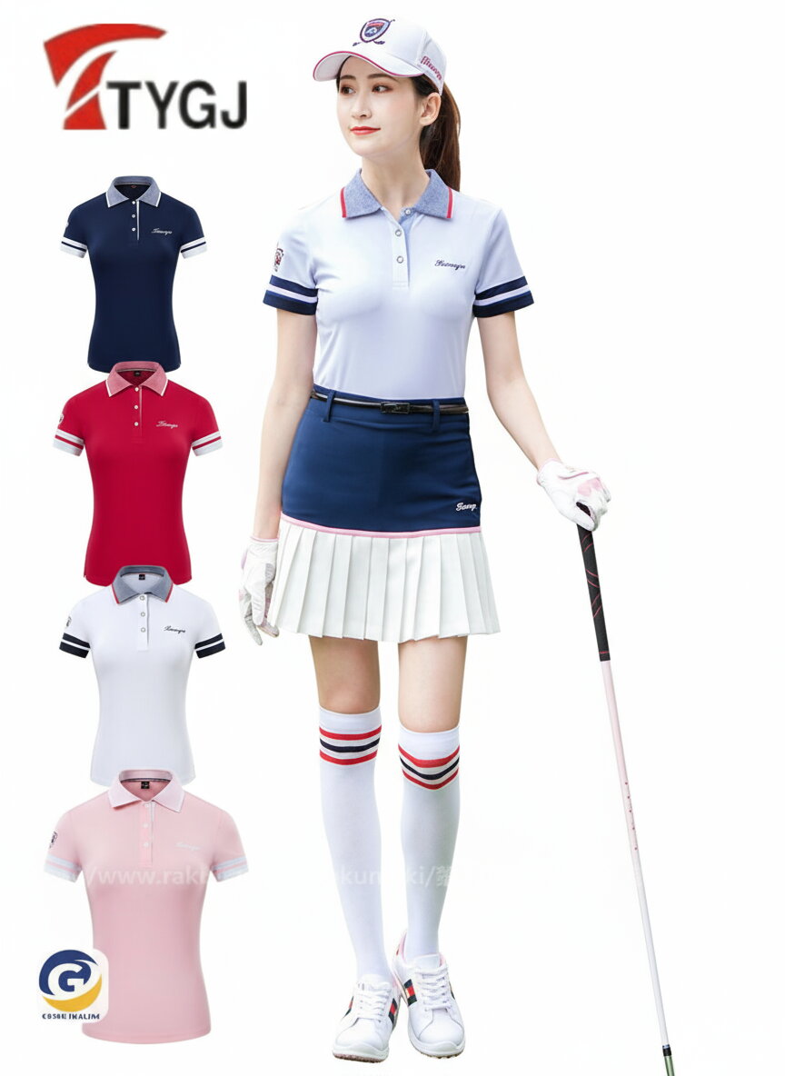 Rakuten - ゴルフ 半袖ポロシャツ ゴルフウェア シャツ レディース ポロシャツ 春夏新作モデル