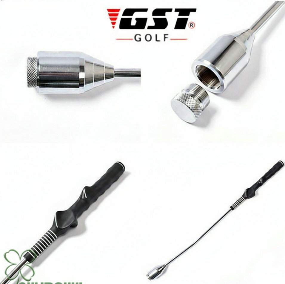 [商品の特徴] ●自宅でお手軽スイング練習！ ●初心者から玄人まで！ ●湾曲した形がキモのスイングトレーナー ●スイングの基本はグリップしたときの左手首の角度を変えずにスイングすること ●金属のシャフト部分が湾曲して重心が上になるため、アドレスした時の左手首の角度が変わらずスイングできる ●繰り返し練習することで安定したスイングを身につけることが可能 ●全体の重量もしっかりあるので筋力アップにもつながります ●取り外し可能なおもりがついているので重量調節して練習できる ●飛距離アップしてスコアアップ ■ 商品仕様 ●サイズ 全長 約660mm / 重量 970g ヘッド直径約40mm / 取り外し可能おもり120g