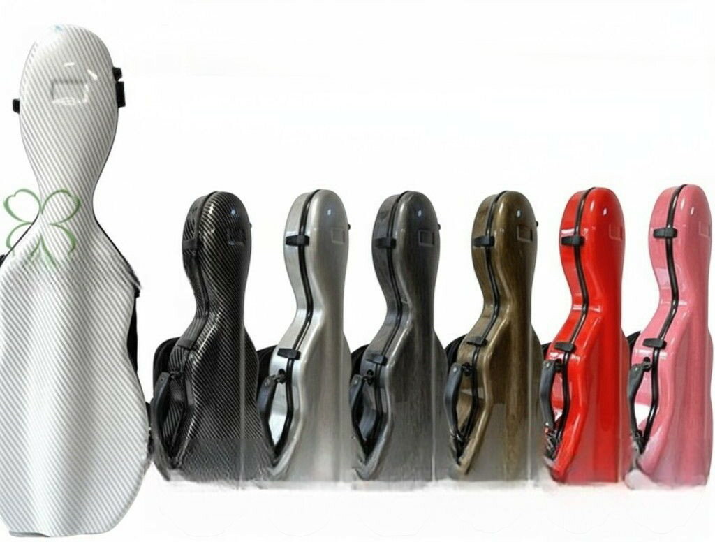 VIOLIN CASE バイオリンケースサイズ 4/4 楽器 弦楽器 カーボンファイバー製 軽量 堅牢 ケース クッション付き 3WAY リュック ショルダ..