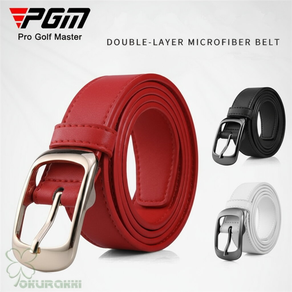 ゴルフベルト ベルト レディース レザー マイクロファイバーレザー ゴルフウェア ゴルフ用品 小物 アク..