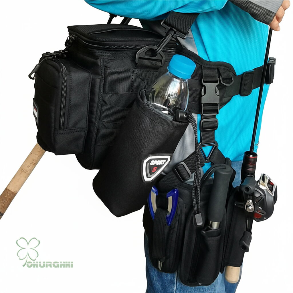 マルチフィッシングバック フィッシングバッグ タックルバッグ ヒップバッグ ショルダーバッグ ルアー..