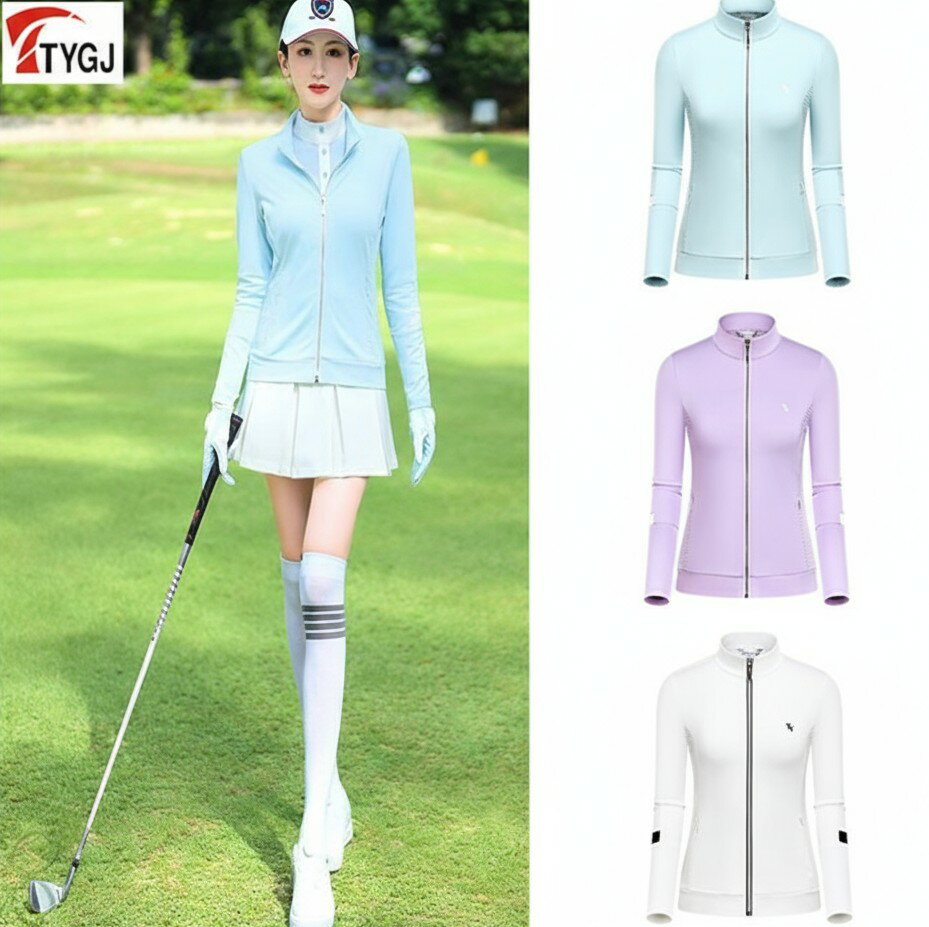 ゴルフ 長袖シャツ ゴルフウェア シャツ レディース ジャケット 春夏 新作モデル