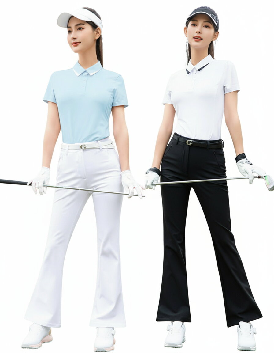 [商品の特徴]◎オールラウンドに活躍しそうなコスパの高い半袖ポロシャツ。◎紫外線防止＆UVカット率95％以上◎ストレッチ性ありの生地に吸汗速乾機能搭載で快適な着心地をキープ。◎スポーティーで機能的なデザイン！コンペやリゾートゴルフにも大活躍間違いなし！　この夏おすすめのアイテムです。[商品スペック]【素　材】：ポリエステル85.2％、スパンデックス14.8％【仕　様】：ストレッチ / 運動時の動きやすさ向上 / 吸汗速乾【対　象】：レディース/春夏モデル【重　量】：約125g【カラー】：WHITE PINK NAVY BLUE【サイズ】：S M L XL XXL